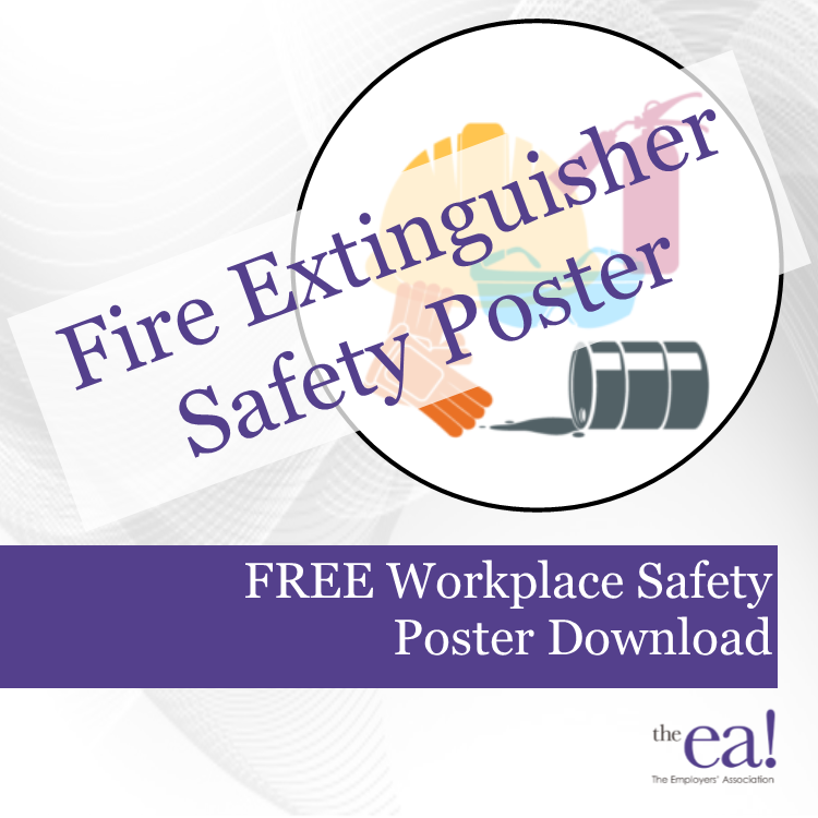 Fire Extinguisher Safety Poster - The Employers' Association