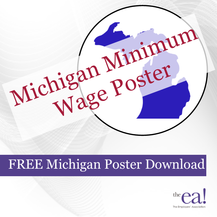 Michigan Minimum Wage Poster The Employers' Association